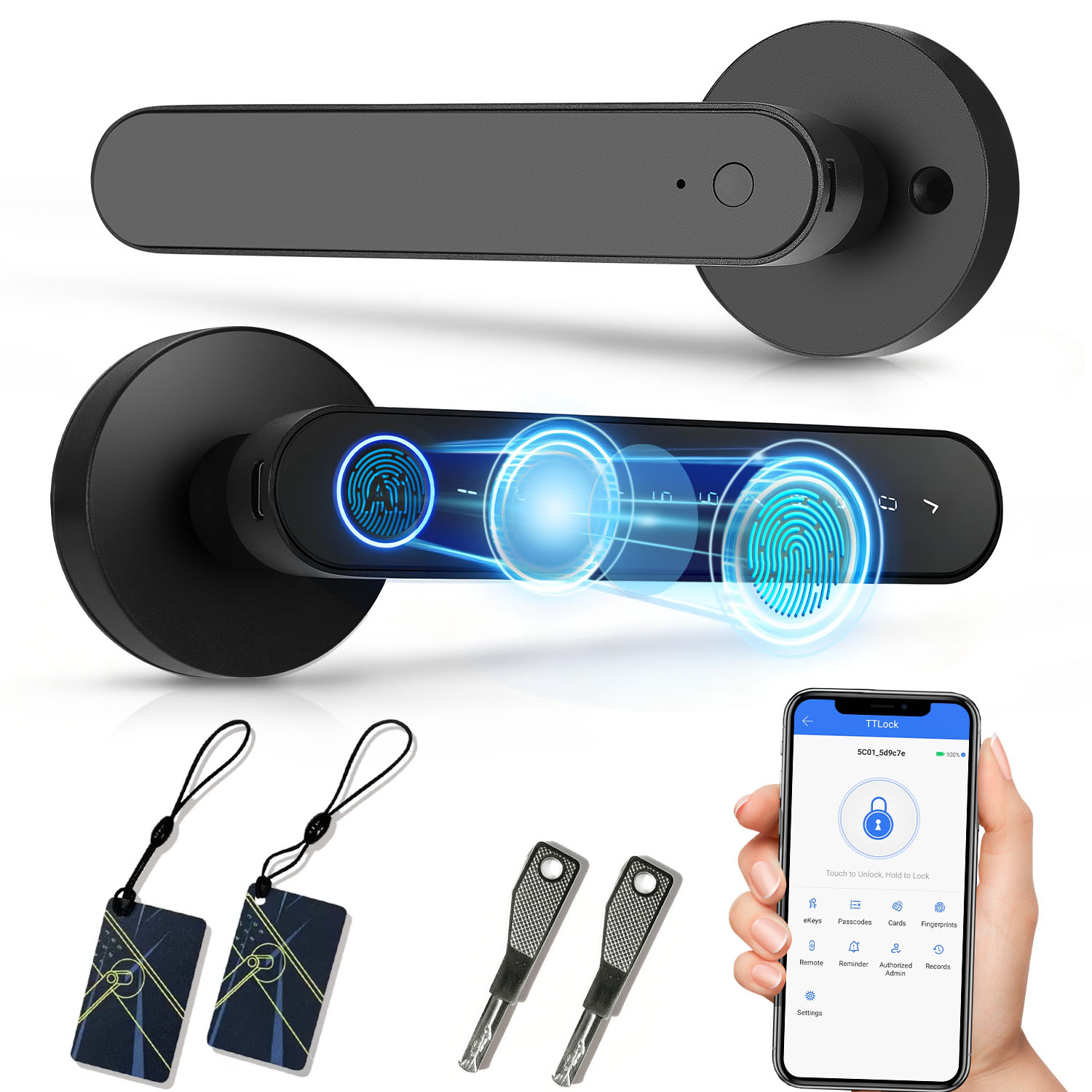 Smart Home Keyestudio - قفل ذكي ببصمة الإصبع مع تطبيق