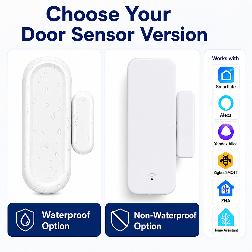 Smart Home Website - مستشعر الأبواب والنوافذ بتقنية Zigbee 3.0