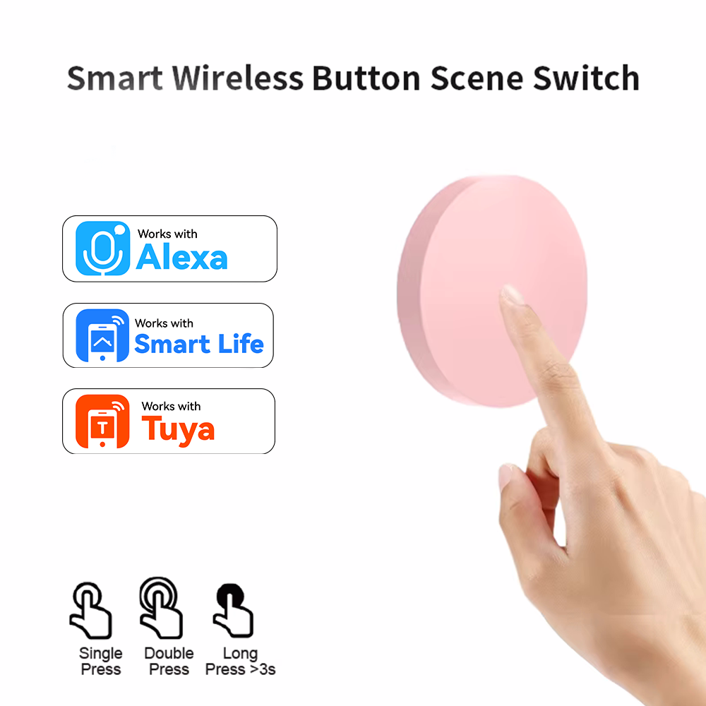 Smart Home Voice Assistant - زر ذكي لاسلكي ZigBee للتحكم في
