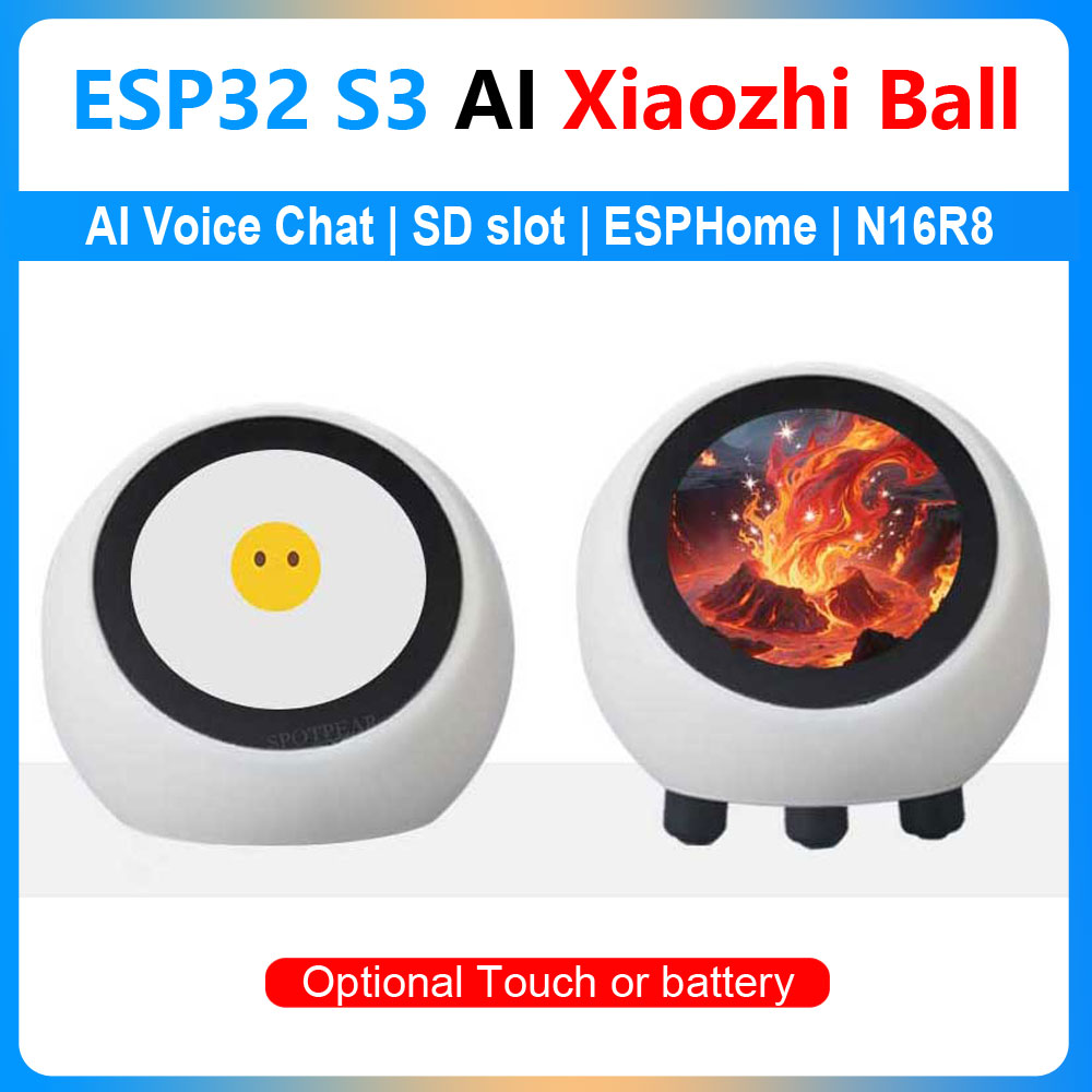 Smart Home Voice Assistant - ESP32 S3 1.28 بوصة N16R8 مجلس