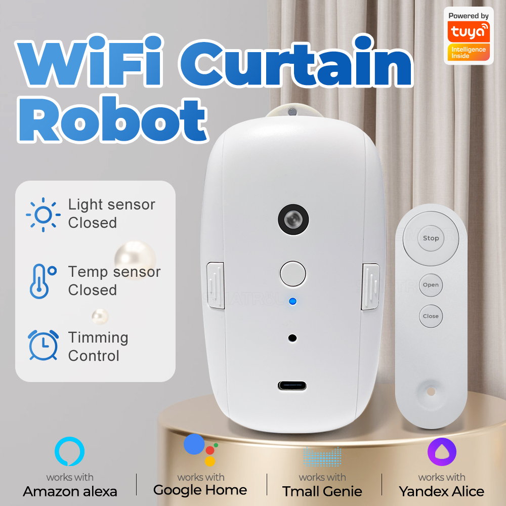 Tuya الذكية الستار موتور BT ال - مراجعة Smart Curtain Robot وسعره