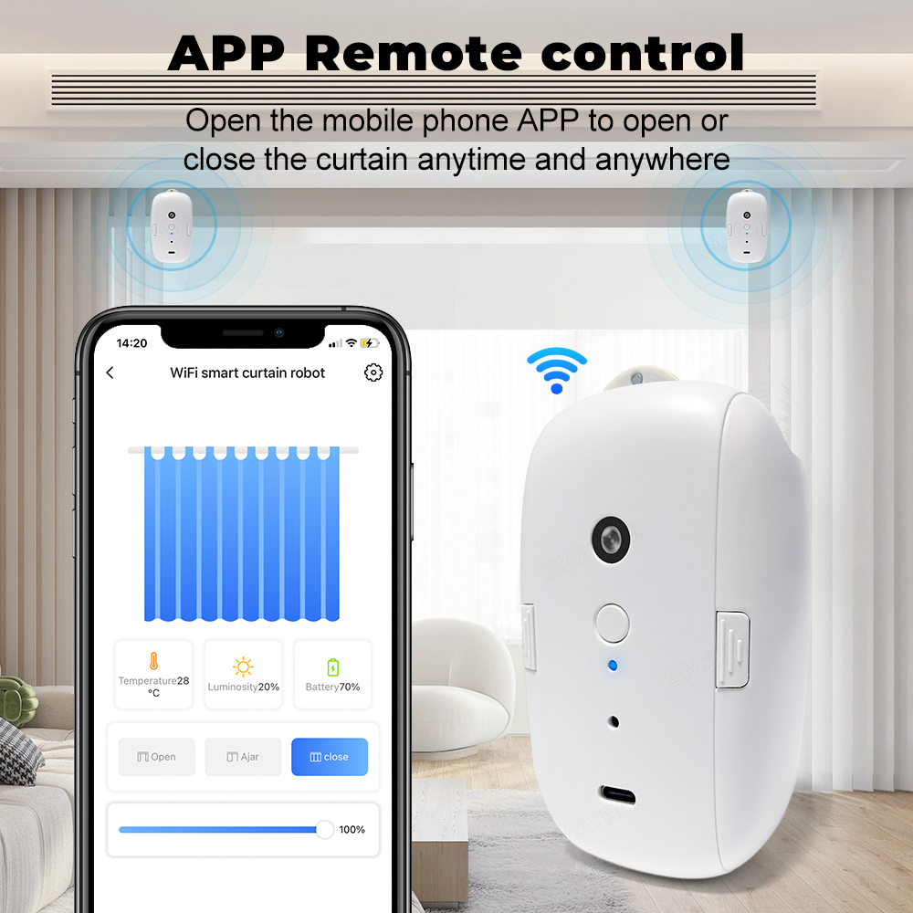 Tuya الذكية الستار موتور BT ال - مراجعة Smart Curtain Robot وسعره