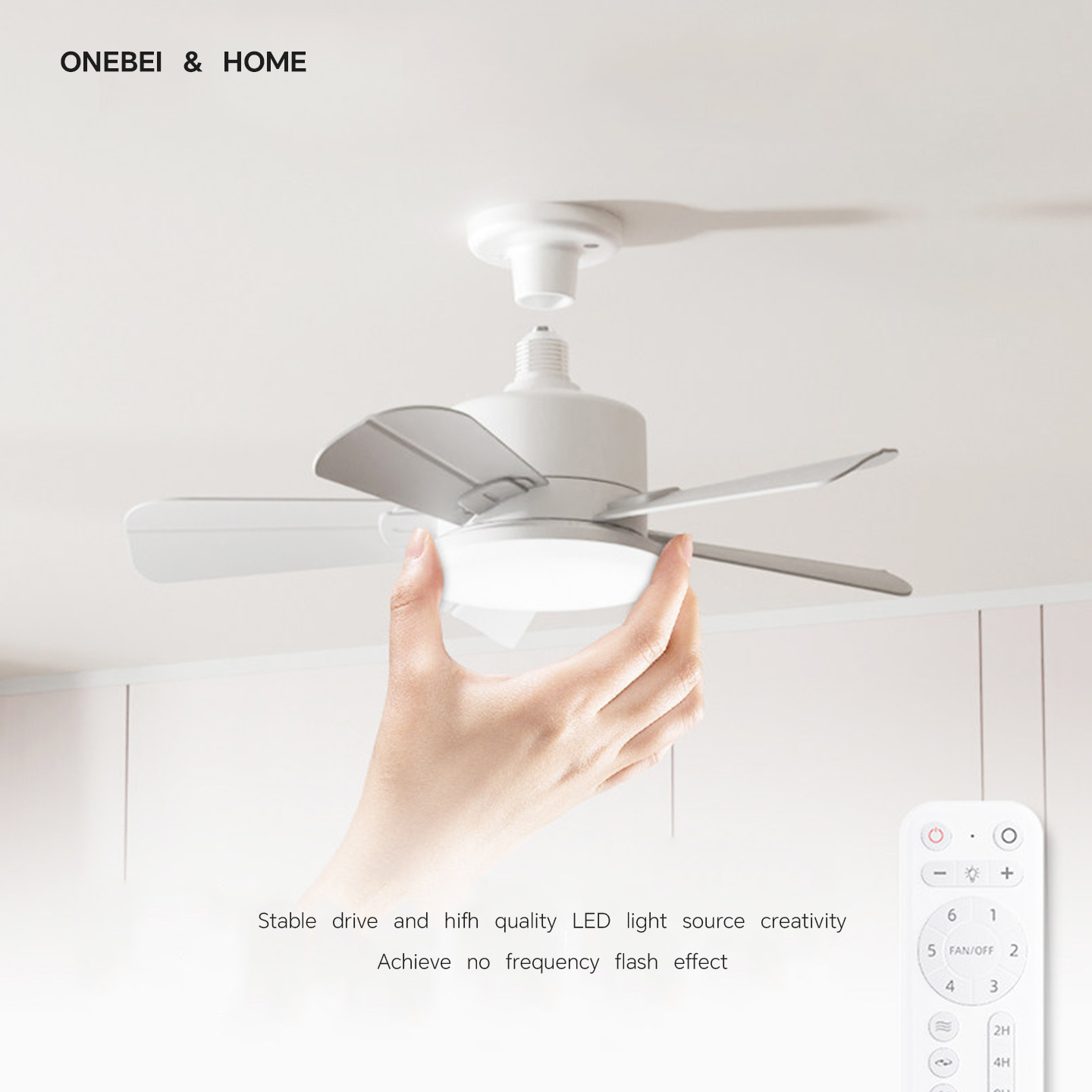 مروحة سقف حديثة بإضاءة LED قاب - مراجعة Smart Ceiling Fan وسعره