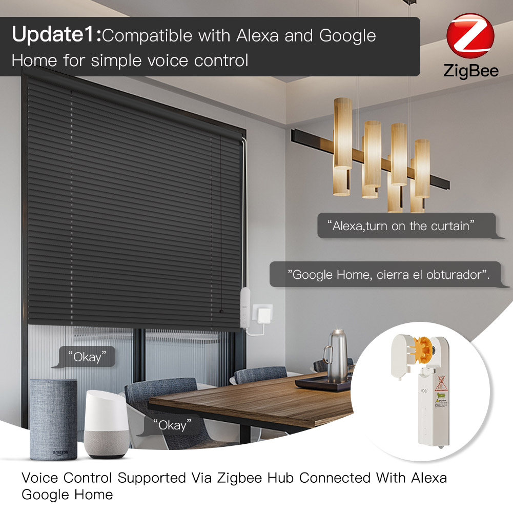 محرك ستائر ذكي MOES ZigBee للت - مراجعة Smart Home Website وسعره