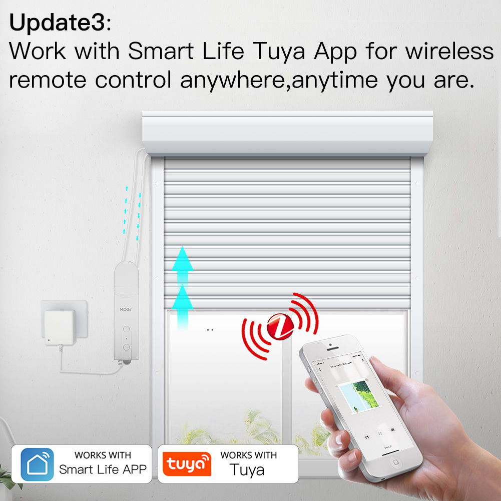 محرك ستائر ذكي MOES ZigBee للت - مراجعة Smart Home Website وسعره