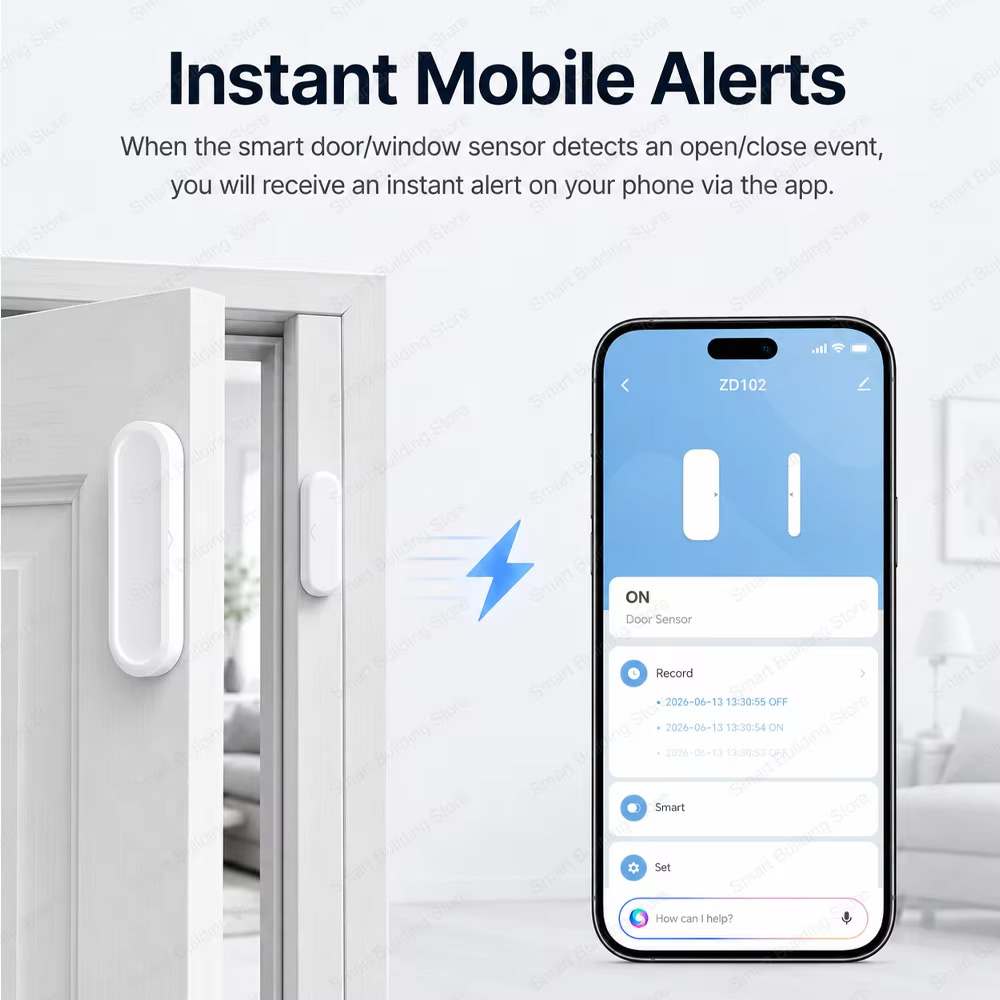 مستشعر الأبواب والنوافذ زيجبي  - مراجعة Smart Home Website وسعره
