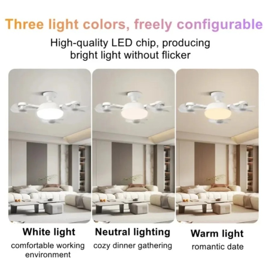 مروحة سقف بتصميم طائرة بدون طي - مراجعة Smart Ceiling Fan وسعره