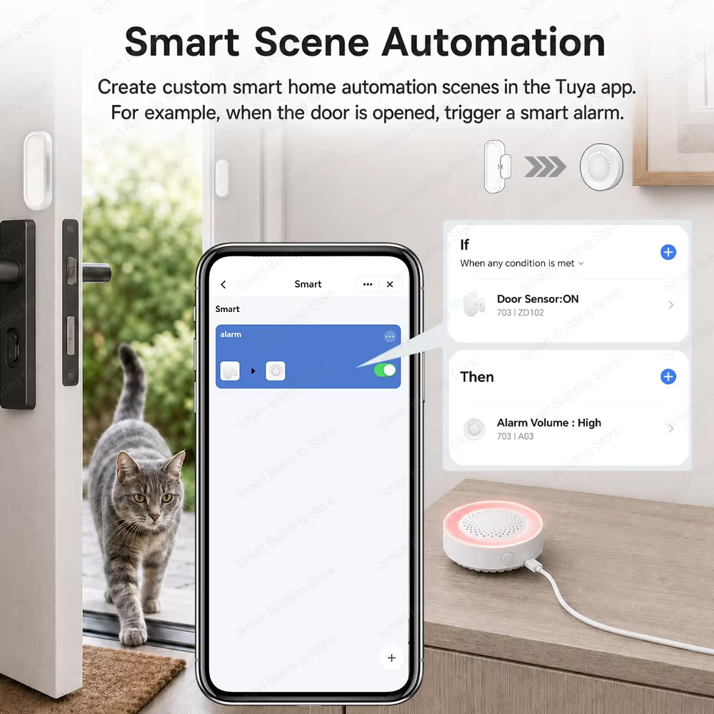 مستشعر الأبواب والنوافذ بتقنية - مراجعة Smart Home Website وسعره