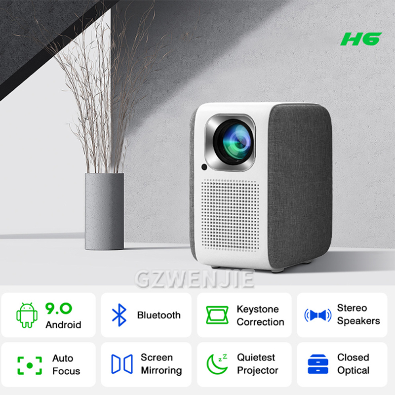H6 جهاز عرض صغير LED 1080P Ful - مراجعة Smart Home Theater وسعره