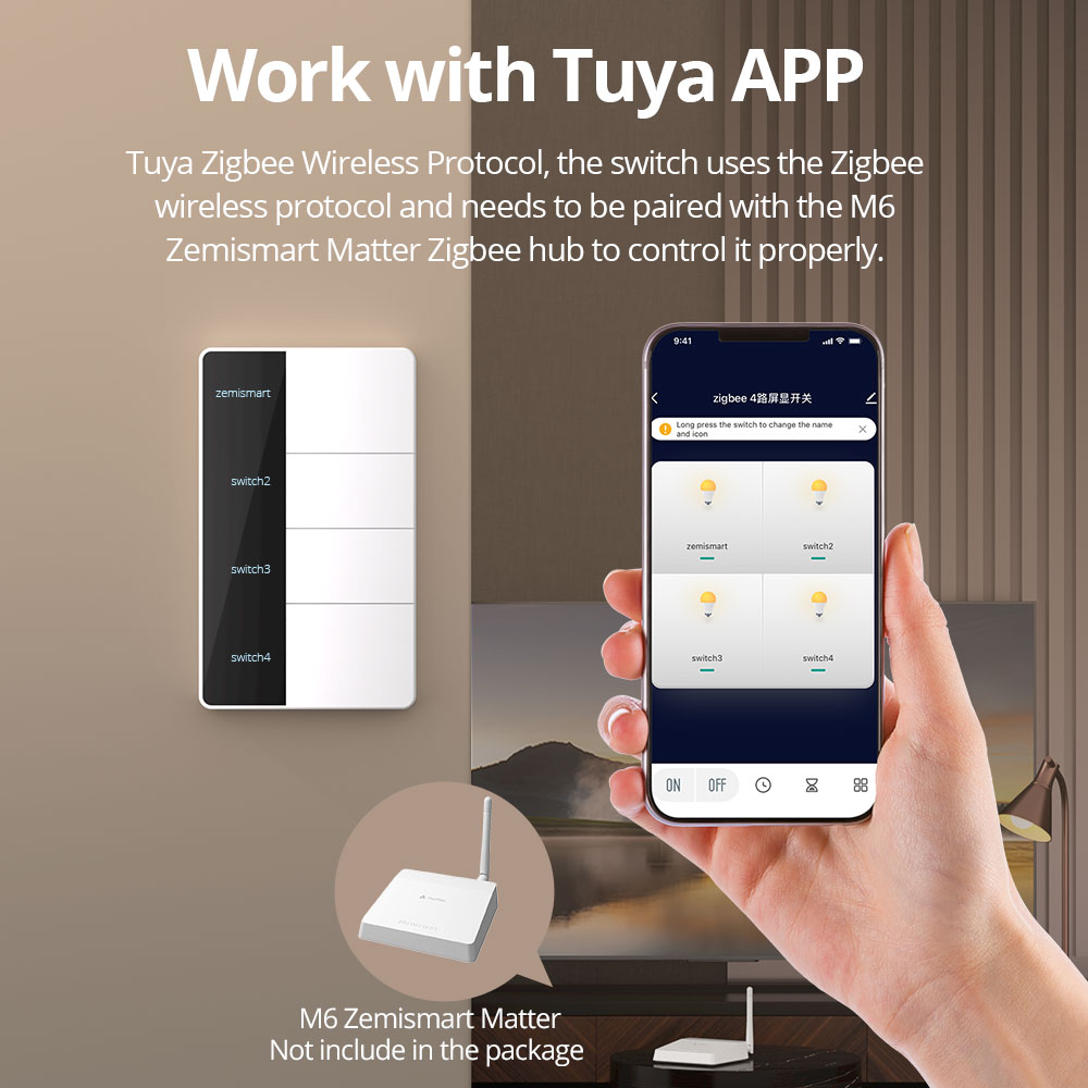 مفتاح إضاءة زيجبي بالضغط من نو - مراجعة Tuya Smart Switch وسعره