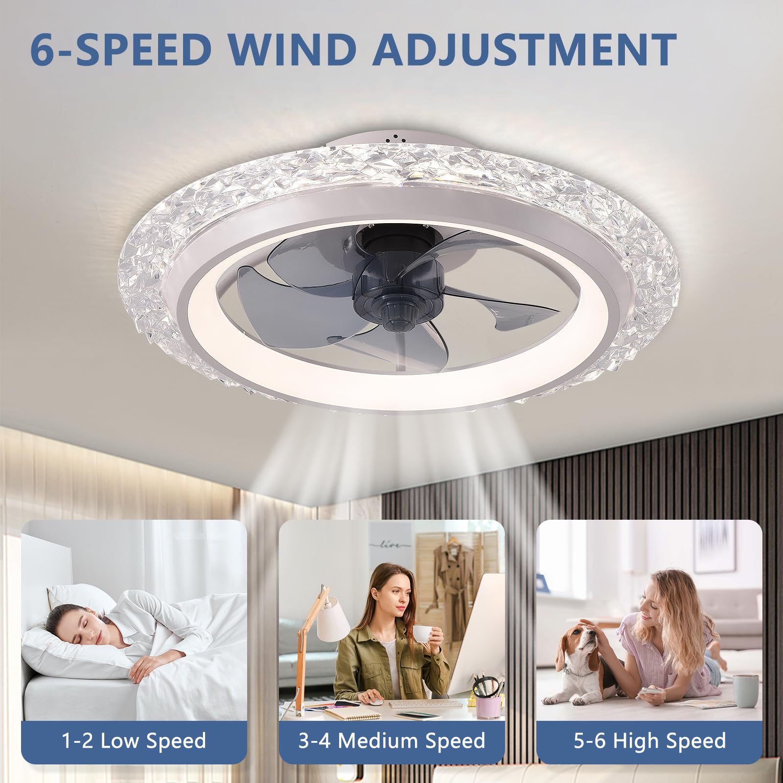مروحة سقف ذكية IRALAN مع إضاءة - مراجعة Smart Ceiling Fan وسعره