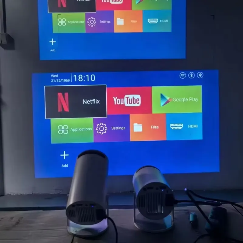 أحدث جهاز عرض ذكي HY300 Pro مع - مراجعة Smart Home Theater وسعره