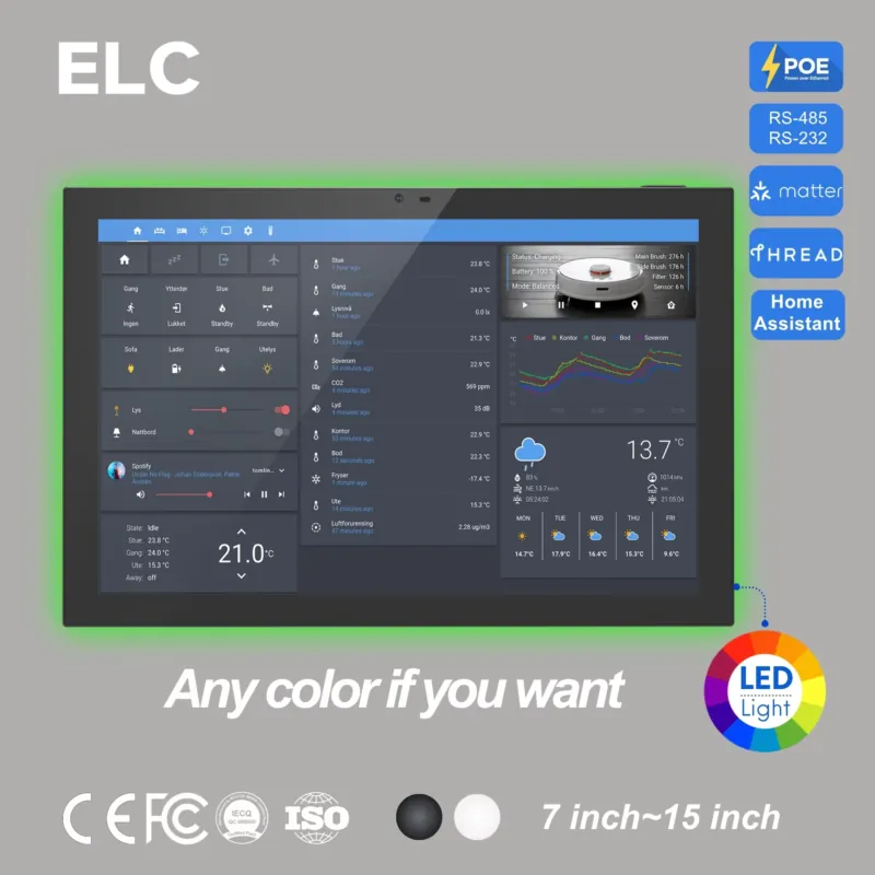 لوحة ذكية للمنزل مقاس 10.1 بوص - مراجعة Smart Home Dashboard وسعره